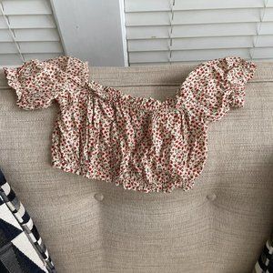 PacSun floral crop top sie xs/s